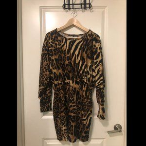 Cheetah Print Sweater Dress